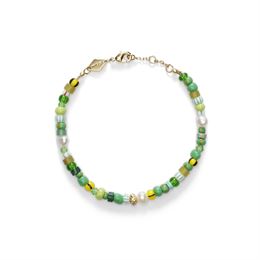 ANNI LU SURF RIDER BRACELET GREEN OASIS GOLD
